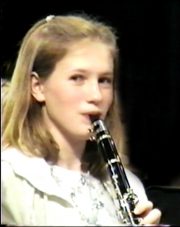 Jess on clarinet 2003