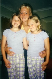 Krista with Lydia and Laura (2002)