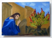 "Moses at the burning bush"