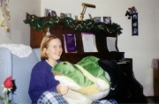 Christmas 2000 (9th grade) Nikki's new turtle