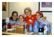 Nikki with friends in 2002