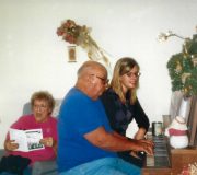 Singing with Papa & Mema (Debbie's parents) on Christmas (2003)