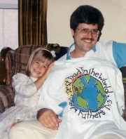 Krista (6) and Joe on Father's Day (1990)