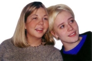 Krista with cousin Joanna (2001)